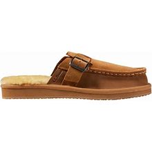 Men's Wicked Good Slipper Scuff Slippers Saddle 11 M(D), Suede Leather/Rubber/Metal | L.L.Bean