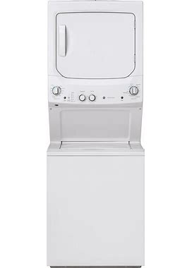 GE Gas Stacked Laundry Center With 3.8-Cu Ft Washer And 5.9-Cu Ft Dryer | GUD27GSSMWW