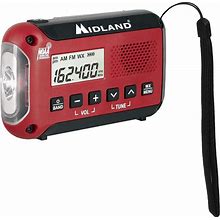 Midland® - ER10VP Weather Radio With Flashlight & Emergency Alert - AM/FM Radio - Compact And Easy To Carry - SOS Strobe Signal And Headphone Jack