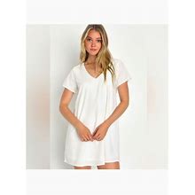 Lulus Dresses | Lulus Freestyle White Shift Dress Size Small | Color: White | Size: S