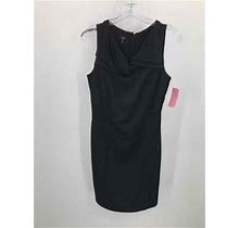 Pre-Owned Talbots Black Size 8P Knee Length Sleeveless Dress