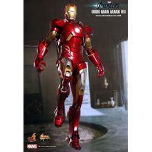 Hot Toys 1/6 Marvel Avengers Mms185 Iron Man Mk7 Mark Vii Action Figure