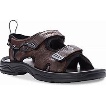 Propet Wide Width Surfwalker II Sandal | Men's | Dark Brown | Size 10.5 | Sandals