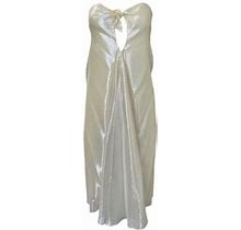 Anne Leman Womens Silver/Lemon Yellow Strapless St. Barth's Dress 99940 O/S