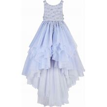 MAISON AVA Bead-Embellished Sleeveless Dress - Blue