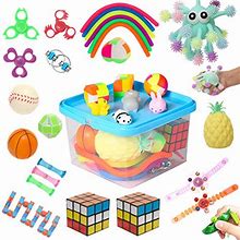32 Pack Sensory Fidget Toys Set, Fidget Toys For Adults Anxiety Stress Relief Toys For Kids Autism ADHD Perfect For Stocking Stuffers, Pinata Goodie