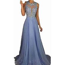 Womens Formal Maxi Long Lace Dress Prom Party Cocktail Bridesmaid Wedding Gown