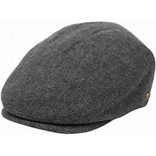 Men's Premium Tweed Wool Newsboy Ivy Hat, Small-Medium, Gray