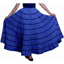 Phagun Women's Indian Clothing Blue Long Casual Skirt Maxi Summer Wear-20