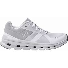 On Women's Cloudrunner Running Shoes, 7 W, White/Frost | Mothers Day Gift