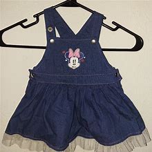 Disney Dresses | Disney Overall Dress | Color: Blue | Size: 3-6Mb