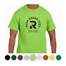 Jerzees 50/50 Blend Active T-Shirt In Neon Green Size Large Cotton/Polyester | Rushordertees | Sample