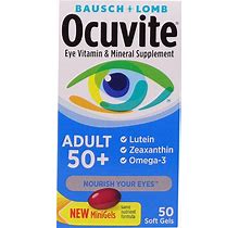 Bausch & Lomb Ocuvite Eye Vitamin And Mineral Supplement Adult 50 Plus 50 Softgels