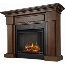 Real Flame Hillcrest Electric Fireplace, Chestnut Oak