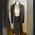 Liz Claiborne Skirts | Women's Vintage Suit Size 16 | Color: Gray/Red | Size: 16