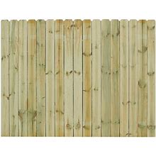 Severe Weather 6-Ft X 8-Ft Pressure Treated Spruce Dog Ear Privacy Stockade Fence Panel In Brown | 160275