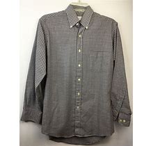 Sears The Mens Store Men's Multicolor 15.5 Long Sleeve Button Down Dress Shirt