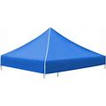 Benefitusa Ez Pop Up Instant Canopy 10'X10' Replacement Top Gazebo EZ Canopy Cover Patio Pavilion Sunshade Polyester (Blue)