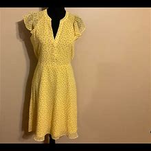 Ann Taylor Factory Dresses | Ann Taylor , Yellow Spring/Summer Dress Size 0 | Color: Yellow | Size: 0
