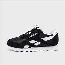 Reebok Kids' Toddler Classic Nylon Stretch Lace Casual Shoes In Black/Black Size 4.0 | Nylon/Lace/Suede