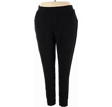 Ellos Casual Pants - High Rise Boot Cut Tapered: Black Bottoms - Women's Size 18