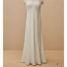 Torrid Dresses | Ivory Satin Strapless Sweetheart Fit & Flare Wedding Dress | Color: White | Size: 16