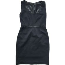 Tahari Dresses | Tahari Black Zipper Detail Sheath Mini Dress Size Xs | Color: Black | Size: Xs