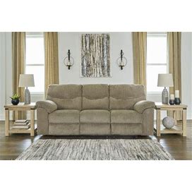 Ashley Alphons Briar Reclining Sofa, Brown Contemporary And Modern Couches From Coleman Furniture