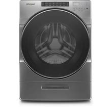 Whirlpool - Wfw6620hc 4.5 Cu. Ft. Stackable Front Load Washer-Chrome