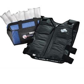 Techniche Techkewl Phase Change Cooling Vest With Inserts And Cooler - Black M/L