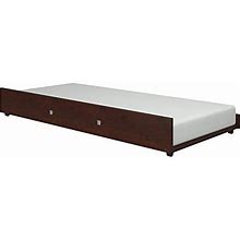 DONCO Kids Roll Out Trundle Bed, Twin, Dark Cappuccino