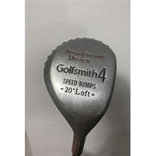 Golfsmith Golf Club 4 Steel 20 Lofh Right H Speed Bumps Graphite 41"