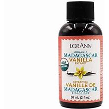 Lorann Organic Madagascar Vanilla Extract, 2 Ounce Bottle