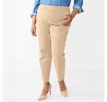 Plus Size Women's Croft & Barrowa® Effortless Stretch Pull-On Straight-Leg Pants