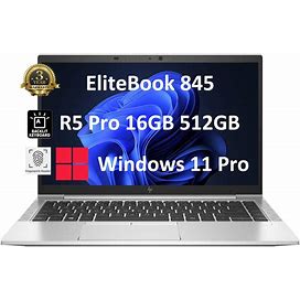HP Elitebook 845 G8 Business Laptop (14" FHD, AMD Ryzen 5 PRO 5650U, 16GB RAM, 512GB SSD, Beats I5-1145G7) 3-Yr Warranty, Long Battery Life, Backlit