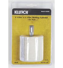 Klutch 2 1/2in. X 2 1/2in. Cylinder Polishing Wheel - For Use With 1/4in. Round Shaft Power Drill