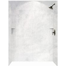 36 X 62 X 96 Swanstone Square Tile Wall Surround, Ice