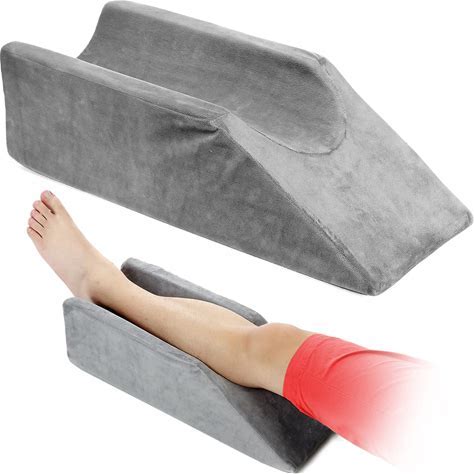 Leg Elevation Wedge Pillow Knee Foam For Sleeping Post Surgery Foot Leg  Rest Pillows Knee Support Cushion Medical Elevated Pillow Leg Elevator Bed