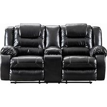 Ashley Vacherie Collection 7930894 Double Reclining Loveseat With Console In Black