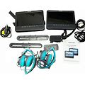 Wonnie Black Portable 10.5"" Dual Car DVD Player With Two Headphones Open Box