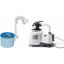 Intex 3000 GPH Pool Sand Filter Pump With Automatic Timer And Automatic Skimmer | 173141