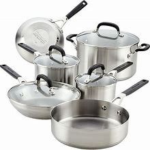 Kitchenaid® 10-Pc. Stainless Steel Cookware Set, Multicolor, 10PC