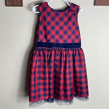Target Dresses | Target Blue And Red Checkered Holiday Dress | Color: Blue/Red | Size: 5Tg