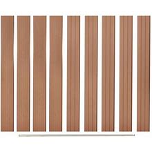 Vidaxl Replacement Fence Boards 9 Pcs WPC 66.9" Brown