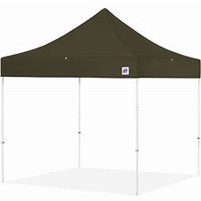 E-Z Up Portable Shelter: Portable Shelter, Polyester, Steel, 10 Ft, 8 ft X 8 Ft, 8 Ft, 8 Ft, Green Model: EC3STL08KFWHTOD