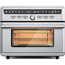 26.3QT/25L Extra-Large Air Fryer Toaster Oven, 10-In-1 Air Fryer Convection Toaster Oven Combo, Convection Oven Countertop, Bake & Broil, Multifuncti