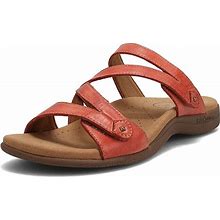 Taos Double U Premium Leather Women's Sandal - Stylish Adjustable Strap Design With Arch Support, Cooling Gel Padding For All-Day Enjoyment And