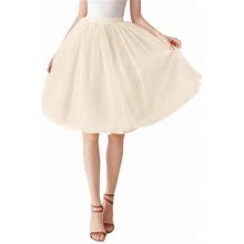 Promotion Sale, Eguiwyn Dresses For Women 2024 Womens Dresses Womens Large Tulle Skirt Tutu Underskirt Short Ball Gown Ballet Dance Dress Evening Dres