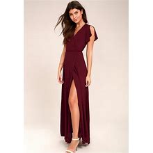 Lulu's Dresses | Lulus Heart Of Marigold Wrap Maxi Dress | Color: Red | Size: M