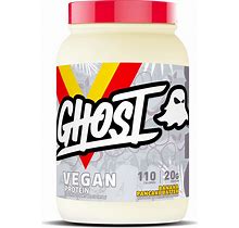 GHOST Vegan Protein Powder, Banana Pancake Batter - 2Lb, 20G Of Protein - Plant-Based Pea & Organic Pumpkin Protein - Post Workout & Nutrition Shake